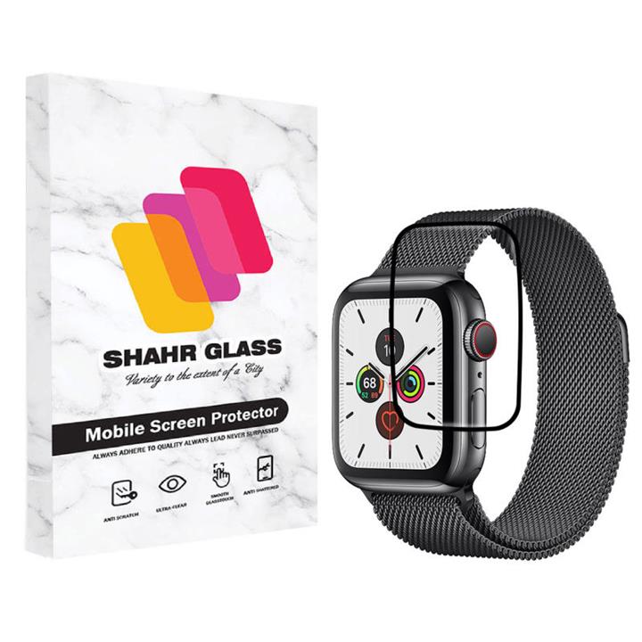 محافظ صفحه نمایش شهر گلس مدل PMMA مناسب برای اپل واچ Series 5 44mm Shahr Glass PMMA Screen Protector For Smart Watch Series 5 44mm